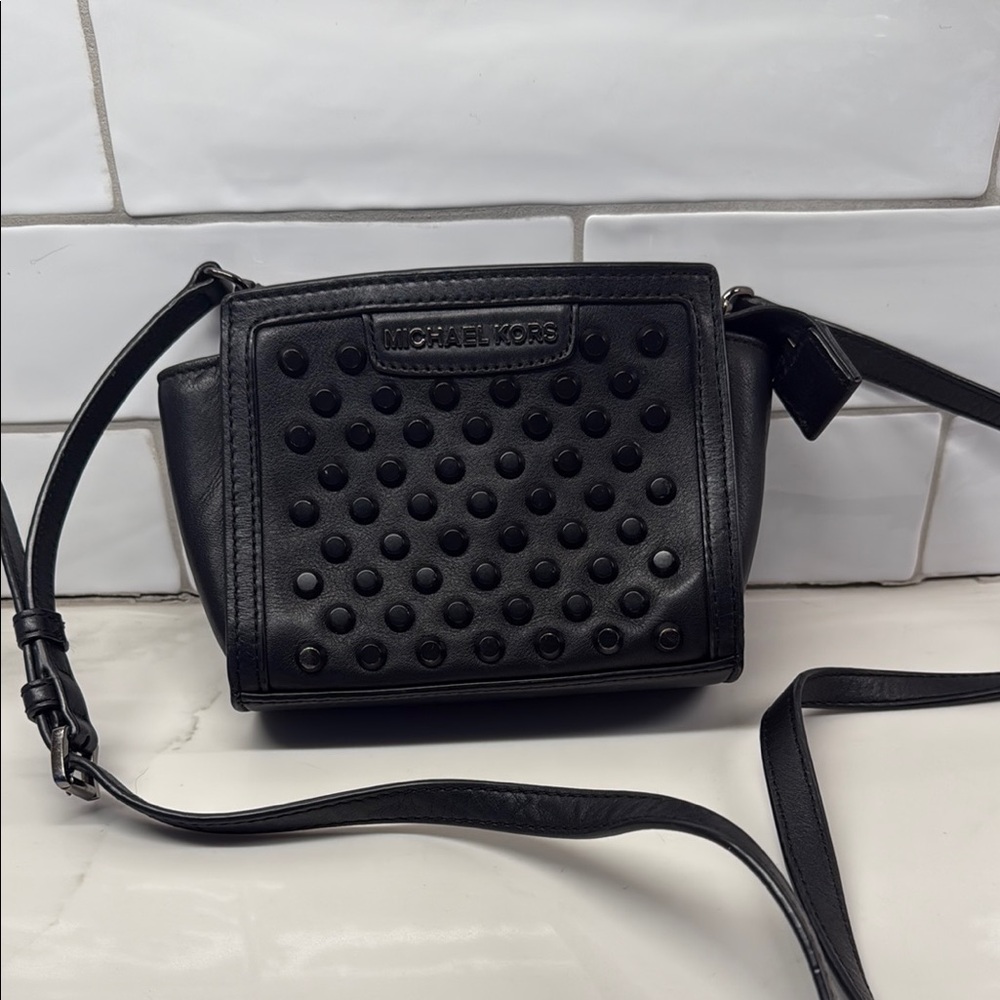 Michael Kors Black Studded Women's Bag